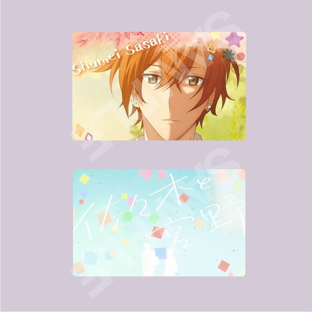 Ảnh card bo góc in hình SASAKI VÀ MIYANO thẻ bo viền 5*8cm 1 tấm