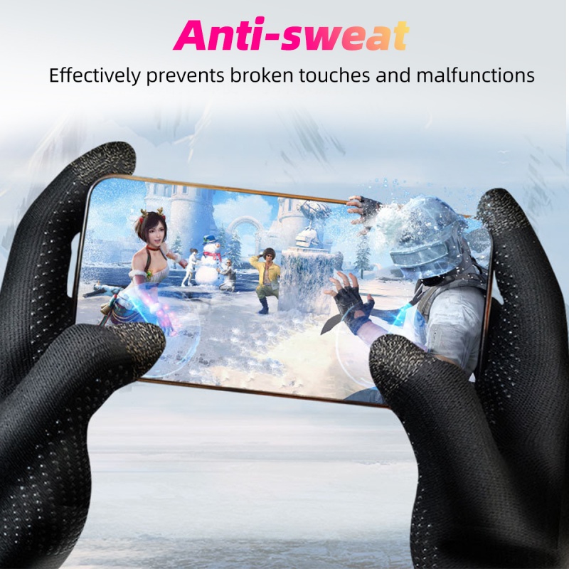 Đôi găng tay/ Đôi găng ngón tay FONKEN sử dụng màn hình cảm ứng chống thấm mồ hôi dành cho chơi game PUBG đạp xe