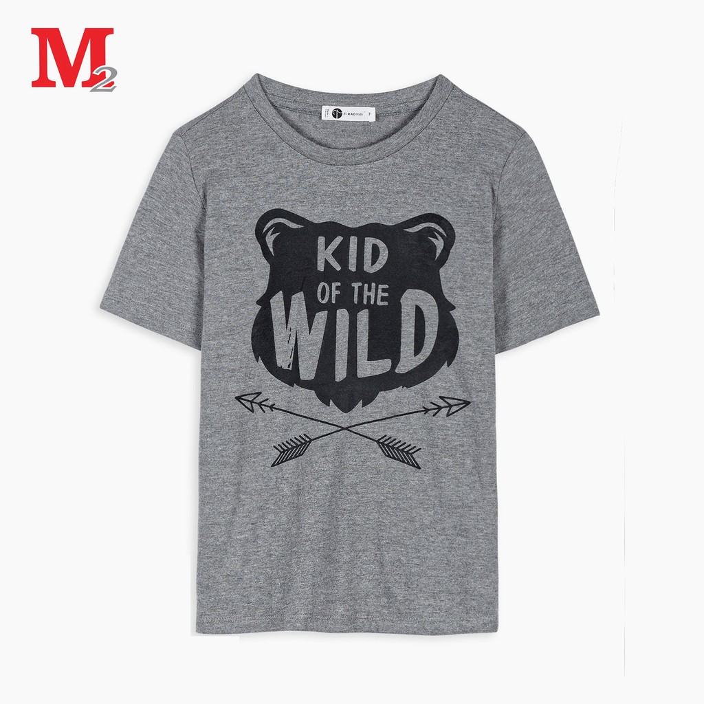 Áo thun trẻ em cộc tay gia đình in hình Kid Wild, Awesome kid, Kim xăng K0030183 Thời trang M2