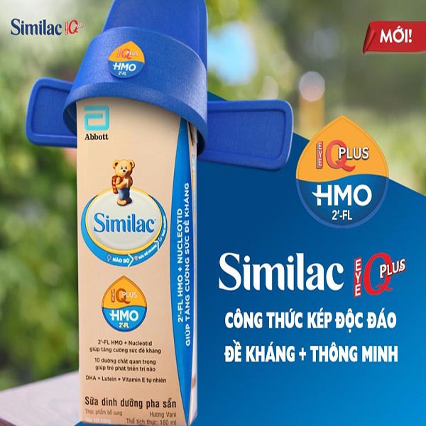 Thùng 48 hộp Sữa bột pha sẵn Similac IQ 110m/180ml Dễ Uống