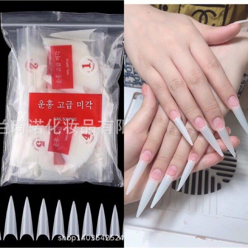 móng tip tre, móng nối, móng tip thang