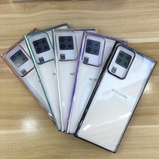 Ốp lưng Silicon dẻo viền màu cho Samsung Note 20 Ultra, Ultra 5G hiệu J-Case Siêu đẹp