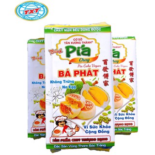 Bánh pía chay bá phát tân xương thành - đậu xanh, sầu riêng - 380gram