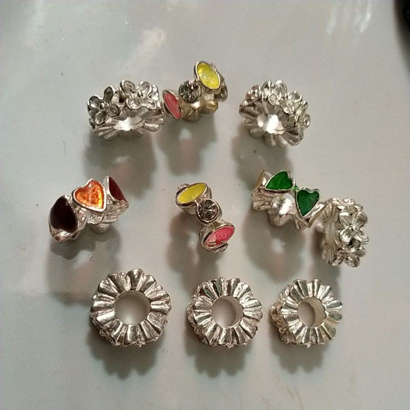 1-5 charm lỗ lớn xỏ vòng pan-do- ra
