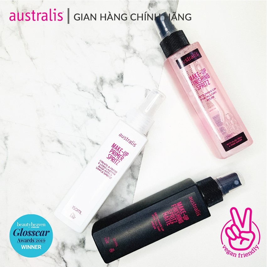 Xịt Khóa Lớp Trang Điểm Australis Dạng Lì Kiềm Dầu 150ml Make Up Finishing Spritz Matte | BigBuy360 - bigbuy360.vn