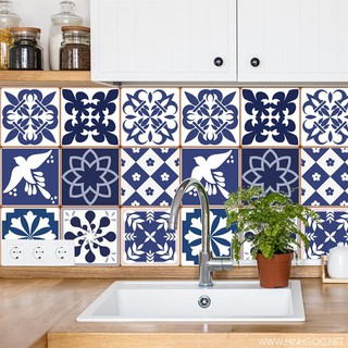 🔥Deal Sốc🔥15 Mẫu Decal Gạch Bông Dán Tường - Set 30 ô 20x20cm - KT 100x120cm CV-110