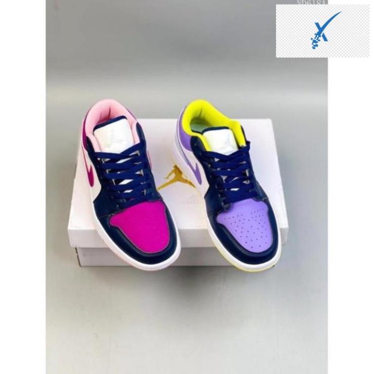 👼 ẢNH THẬT | Giày thể thao Air jordan 1 low 2 chiếc 2 màu khác nhau siêu độc đáo ! * ? 👼