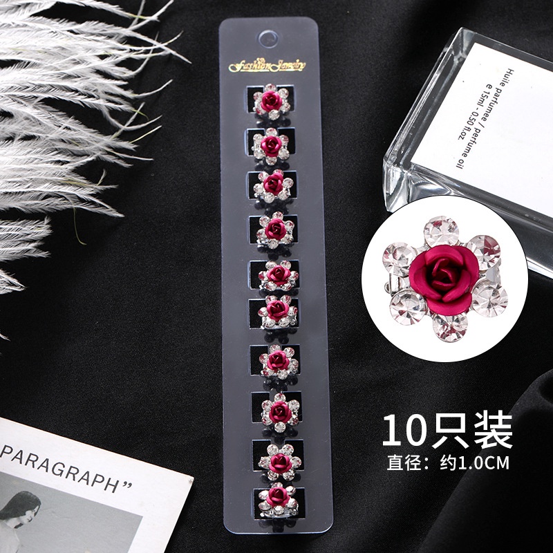 Set 10 Kẹp Tóc Hoa Nhỏ Dễ Thương Dành Cho Nữ DIY