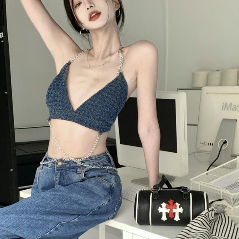 Áo Hai Dây Cổ Chữ v Quyến Rũ Hợp Thời Trang Cho Nữ