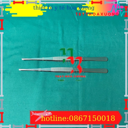 Nỉa Thẳng Y Tế Không Mấu 25 cm -Nhíp yY Tế Dùng Trong Phẩu Thuật Và Hộp Sơ Cứu Y Tế