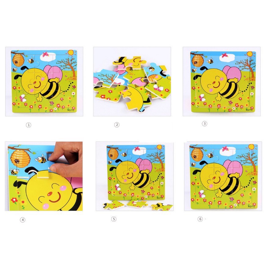 Đồ chơi tranh ghép gỗ 9 miếng cho bé