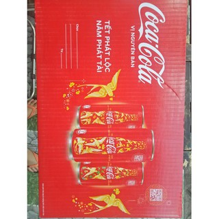 THÙNG 24 LON COCACOLA MẪU MỚI 320ML
