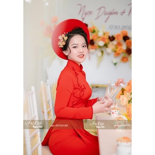 Áo Dài Cô Dâu Cưới Hỏi AD04