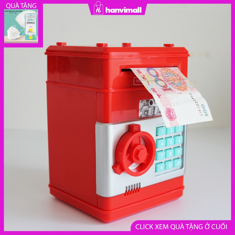 Đồ chơi đựng tiền tiết kiệm có nhạc, Tự hút tiền, Có mật khẩu âm thanh sống động