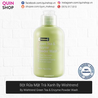 Bột Rửa Mặt By Wishtrend Green Tea & Enzyme Powder Wash