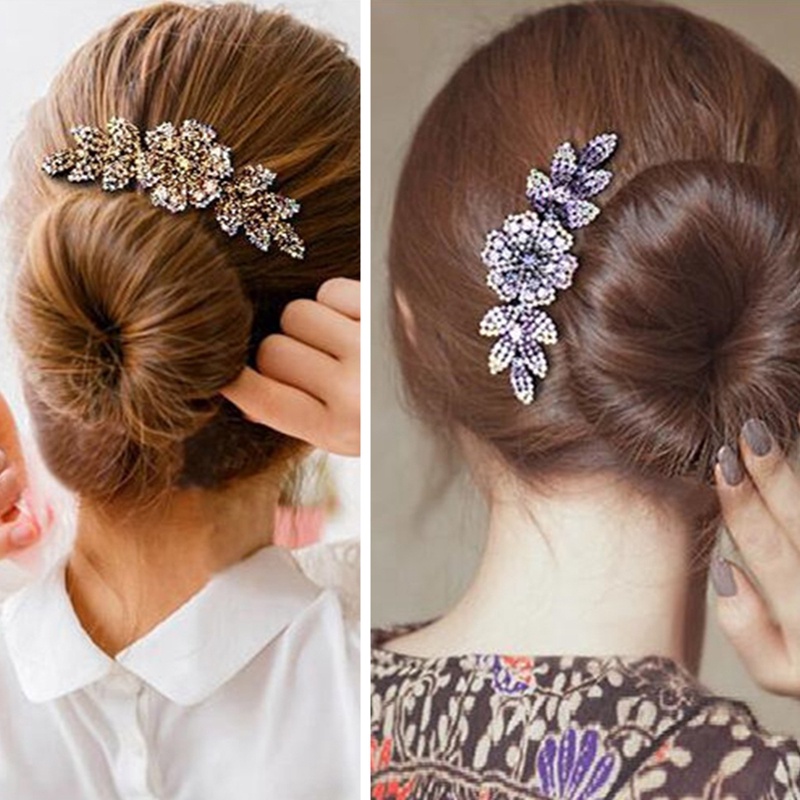 Ygt Lược Cài Tóc Hình Hoa Đính Đá Lấp Lánh Dành Cho Nữ