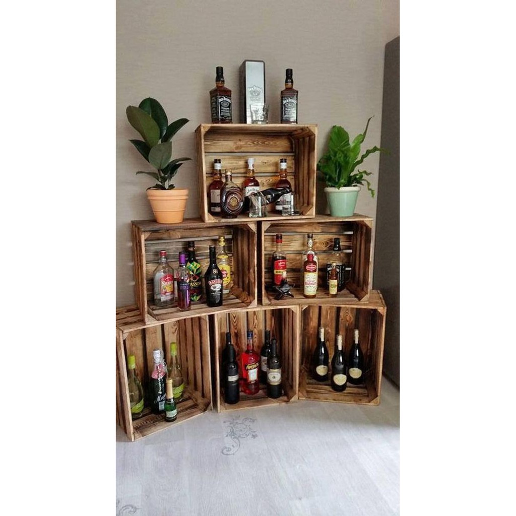 [HÌNH THẬT] Thùng gỗ thông sơn màu theo yêu cầu - Hộp gỗ decor trang trí shop đẹp | BigBuy360 - bigbuy360.vn