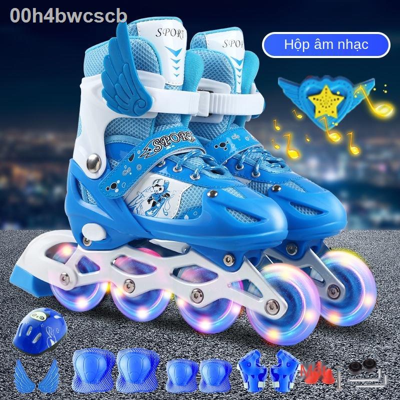 00h4bwcscbTrượt patin trẻ em trọn bộ 3-5-6-8-10 tuổi Trượt người lớn cho nam và nữ