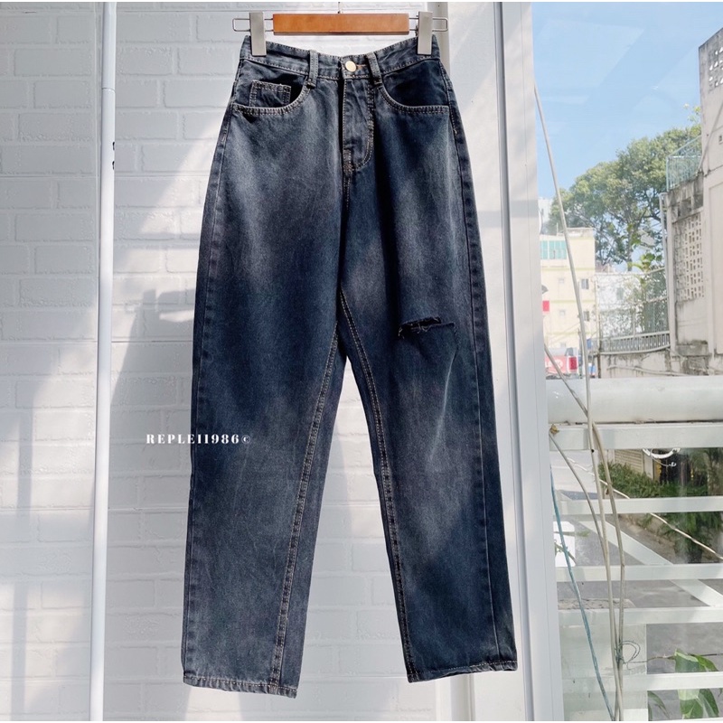 [Mã FAMARAL1 giảm 10K đơn 50K] [ẢNH THẬT ĐỘC QUYỀN] Quần baggy rách gối 125