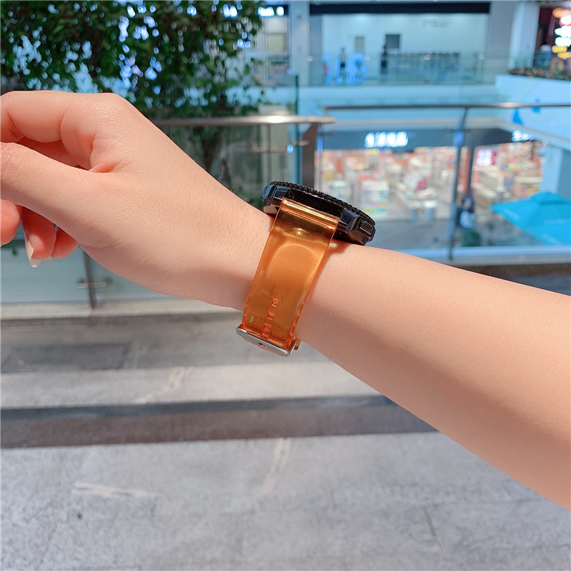 Dây Đeo Silicon Trong Suốt 2021 Cho Đồng Hồ Apple Watch Series 6 Se 5 4 3 2 1 40 mm 44 mm 38 mm 42 mm