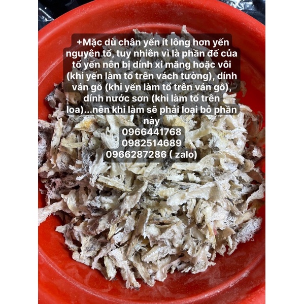 Set chân đế yến thô nguyên chất_ chân tổ yến siêu sạch