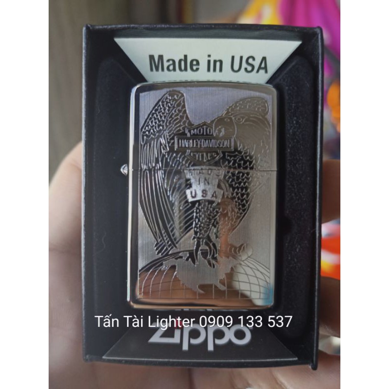 Hộp zippo bạc khắc cao cấp