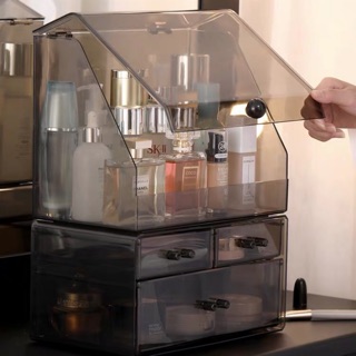 [DỌN KHO]Tủ đựng mỹ phẩm nước hoa có nắp loại sịn