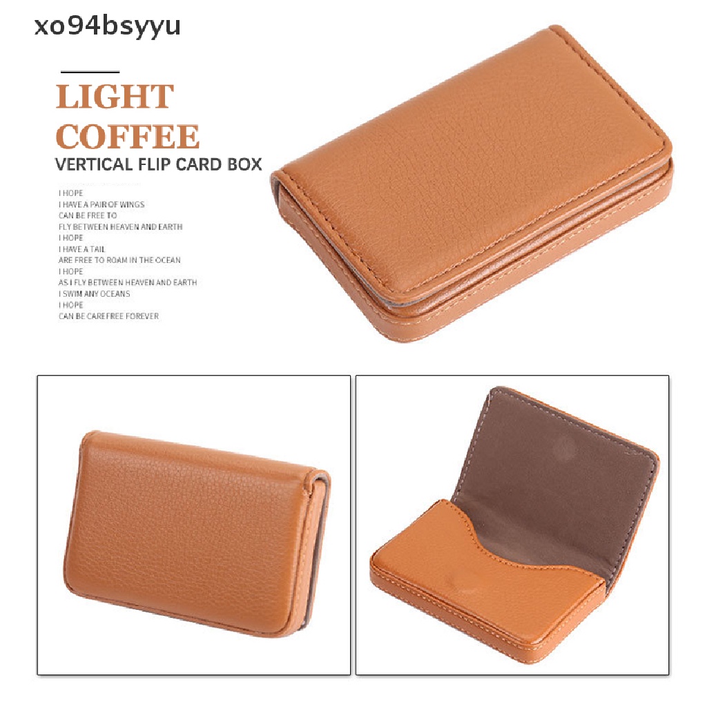 Ví Da PU Đựng Thẻ Tín Dụng / Danh Thiếp xo94bsyyu