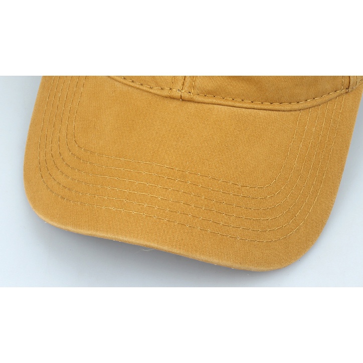 Mũ lưỡi trai họa tiết thêu chữ gắn da nhiều màu sắc cho nam nữ