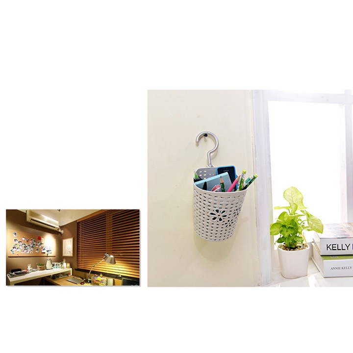 Giỏ Đựng vật dụng phòng tắm/nhà bếp tiện ích có móc treo 158 được chọn loại loại đơn hay đôi