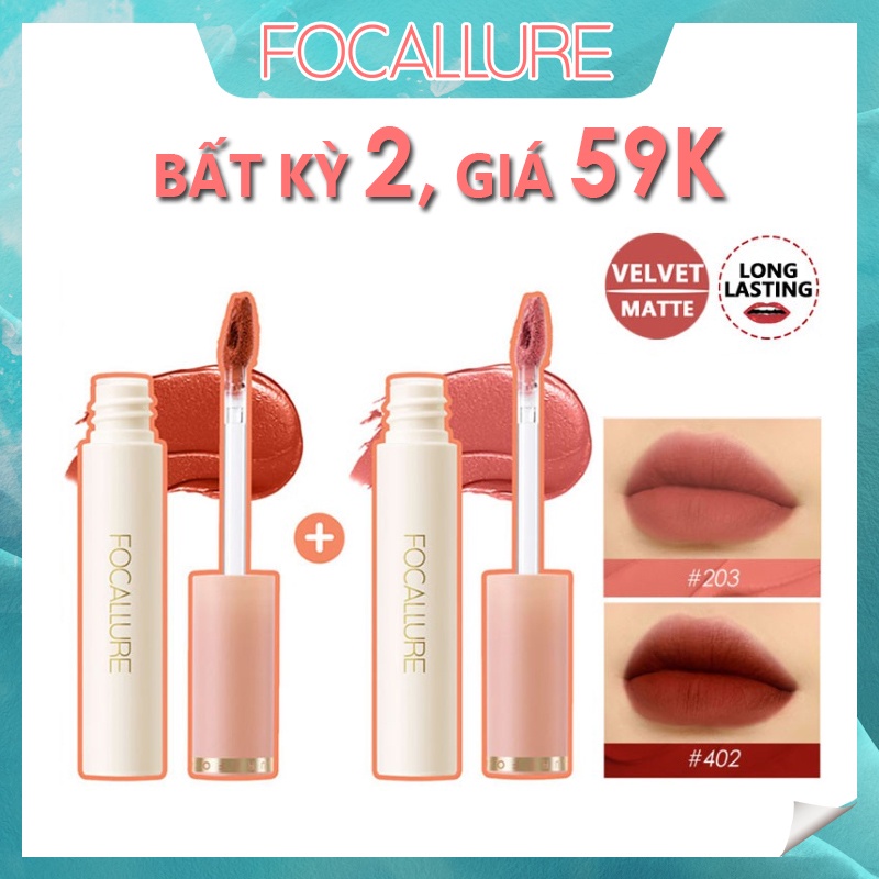 Son kem lì Focallure kết cấu nhung mịn kháng nước