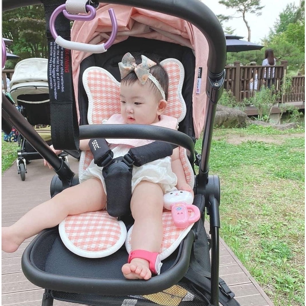 Đệm lót xe đẩy Malolotte Cool Air thoáng khí Hàn Quốc
