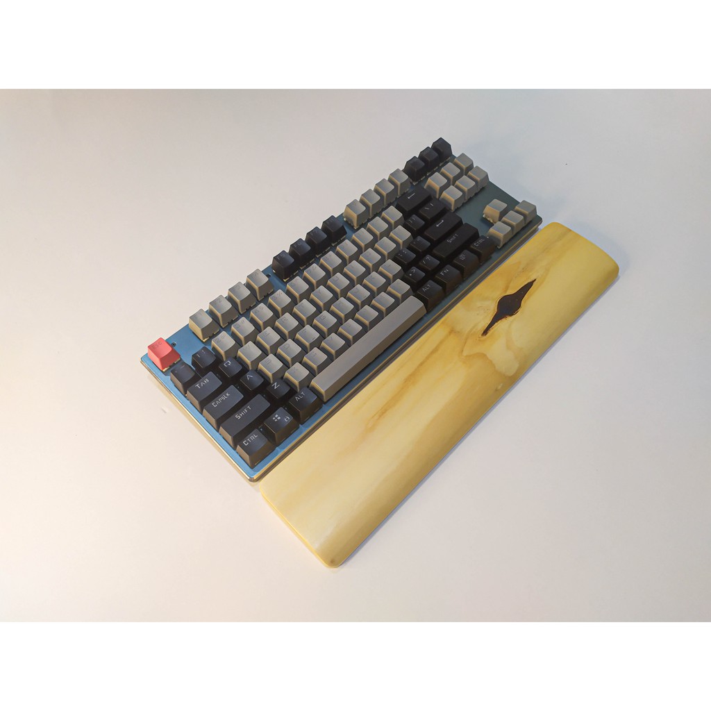[Tặng kèm fit cao su] Keyboard Wrist Rest Wood - Kê tay bàn phím, chất liệu Gỗ Thông nhập từ Mỹ, Brazil, Chile