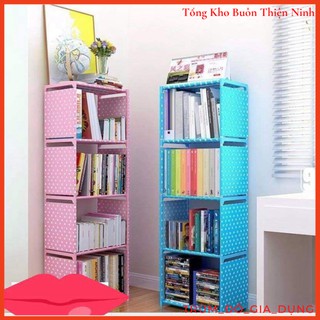 Kệ Sách Kệ Để Đồ 4 Tầng Đa Năng Dễ Lắp Ghép