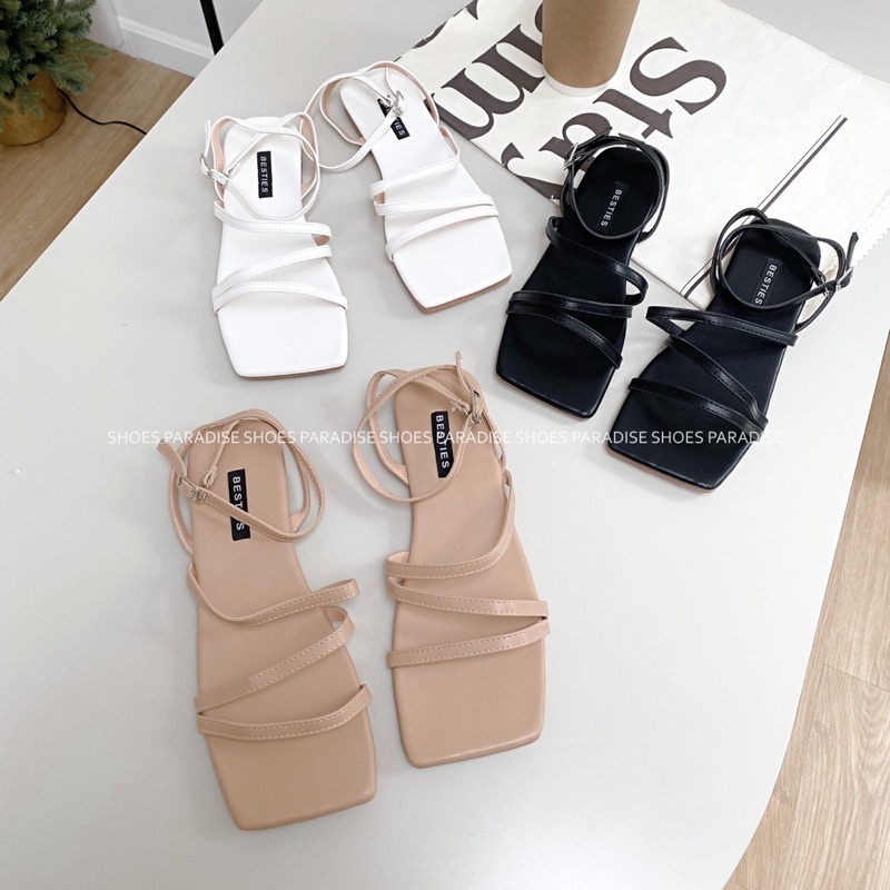 Giay sandal nữ đẹp dây mảnh đế bệt thời trang giá rẻ Shoes Paradise QT59