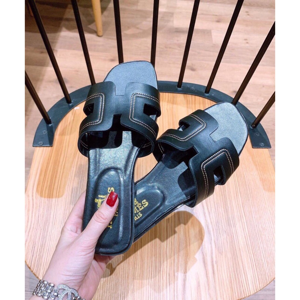 (FREE SHIP Toàn Quốc) Dép nữ thời trang viền chỉ cực đẹp kèm clip | BigBuy360 - bigbuy360.vn