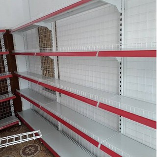 Kệ siêu thị đơn (cao 1,8m, dài 1,2m, sâu 40cm, 5 tấng bày hàng)
