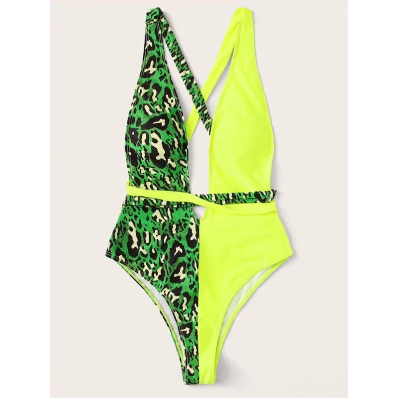 [BKN421] <ÂU> BODYSUIT BEO PHỐI XANH NEON SEXY (4 MÀU) | BigBuy360 - bigbuy360.vn