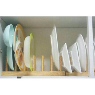 Kệ để đĩa bằng gỗ ostbit ikea