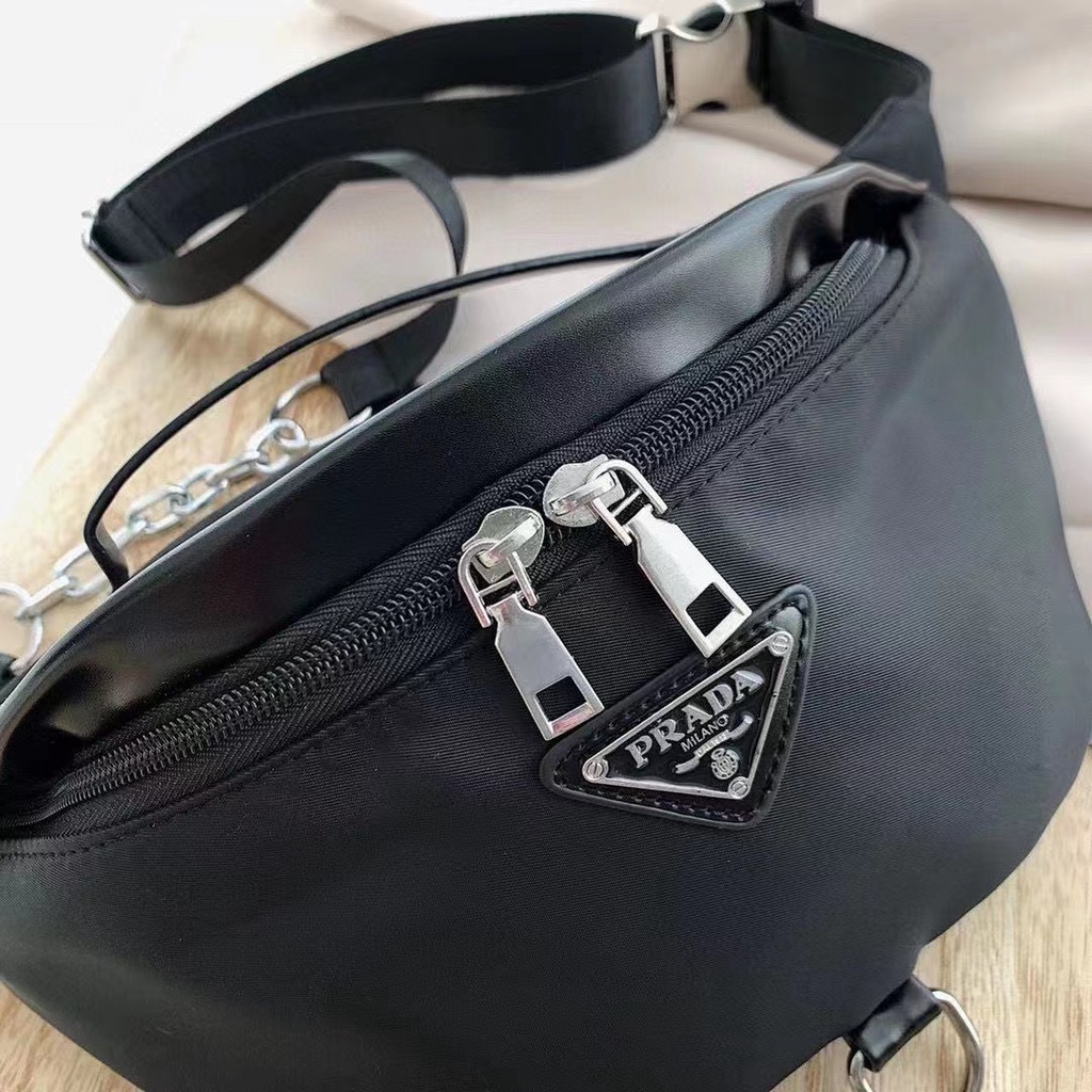 Túi Đeo Chéo Ngực / Hông Bằng Vải Nylon Chống Thấm Nước Thời Trang Cho Nữ