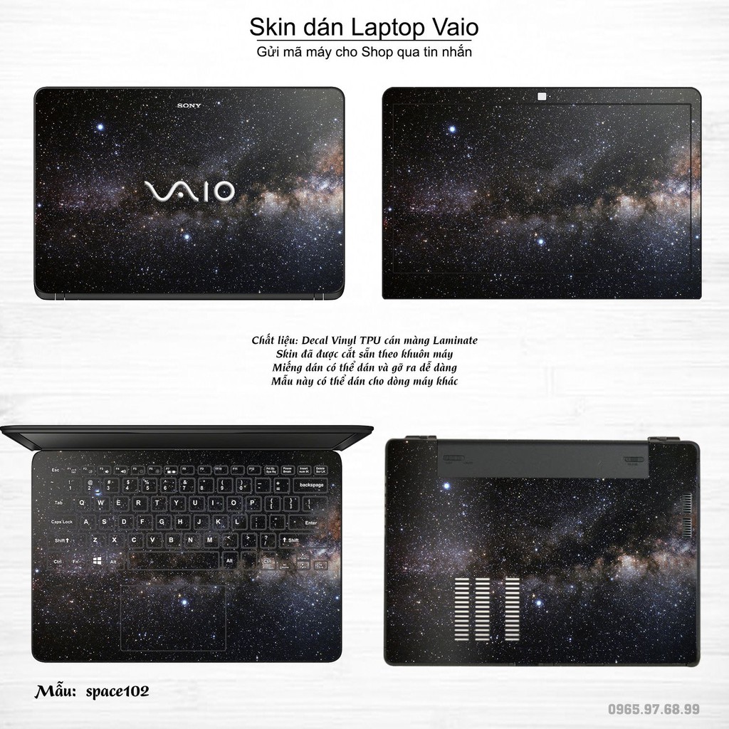 Skin dán Laptop Sony Vaio in hình không gian _nhiều mẫu 17 (inbox mã máy cho Shop)