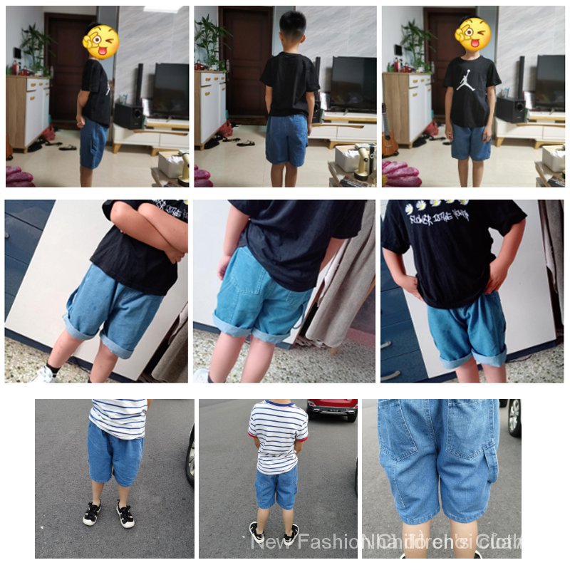 Quần Short Jean Phong Cách Hàn Quốc Cho Bé Trai