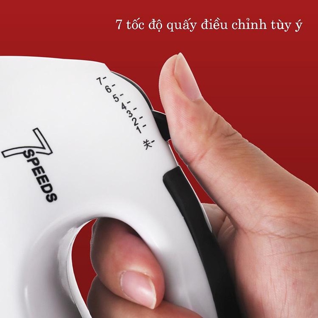 Máy đánh trứng cầm tay 7 tốc độ công suất 180w