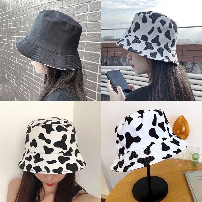 Nón Bucket Bò Sữa