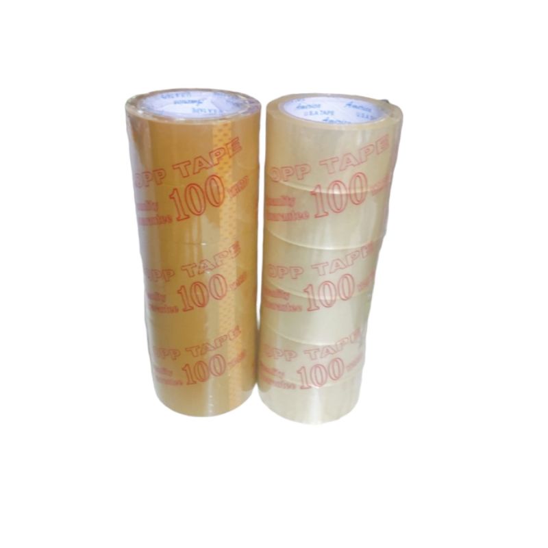 [Bán lẻ 1 cuộn] Băng keo đóng hàng 4F8 màu trong và đục