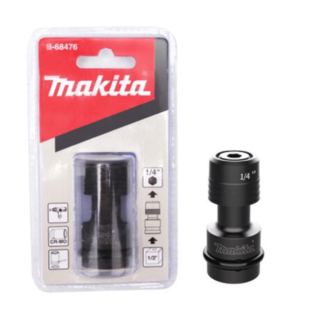 B-68476 Đầu chuyển bulong 1/2 sang bắt vít 1/4 (6.35mm) Makita