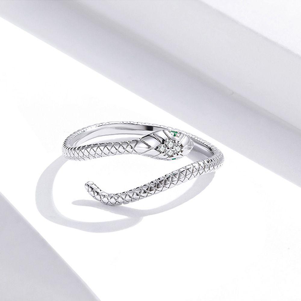 Aaron1 Nhẫn Hở Mỏng Thanh Lịch Phong Cách Hàn Quốc Cổ Điển Dành Cho Nữ|Rắn / Nhiều Màu