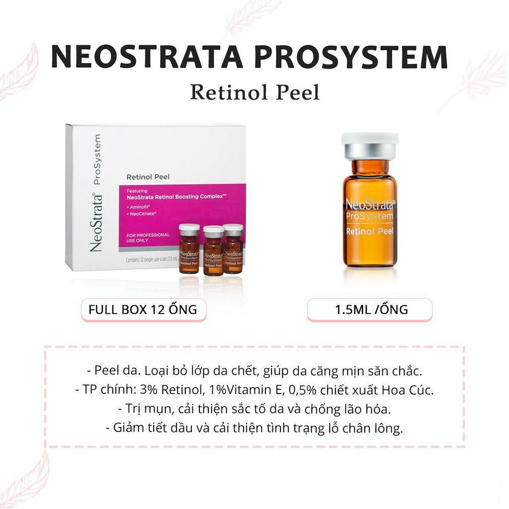Neostrata Prosystem Retinol Peel Dung Dịch Hỗ Trợ Tái Tạo Da, Tinh Chất Thay Da Sinh Học Giảm Nếp Nhăn Ngăn Ngừa Lão Hóa