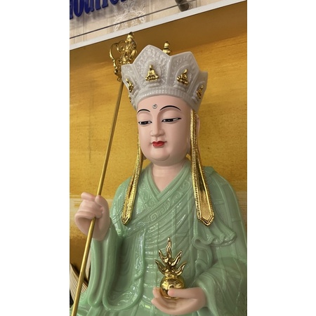 Tượng địa tạng ngồi 45cm composite và đá