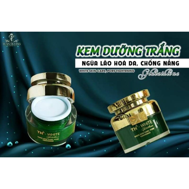 Kem và sirum trắng da ngừa lão hóa da chống nắng TH white VIP